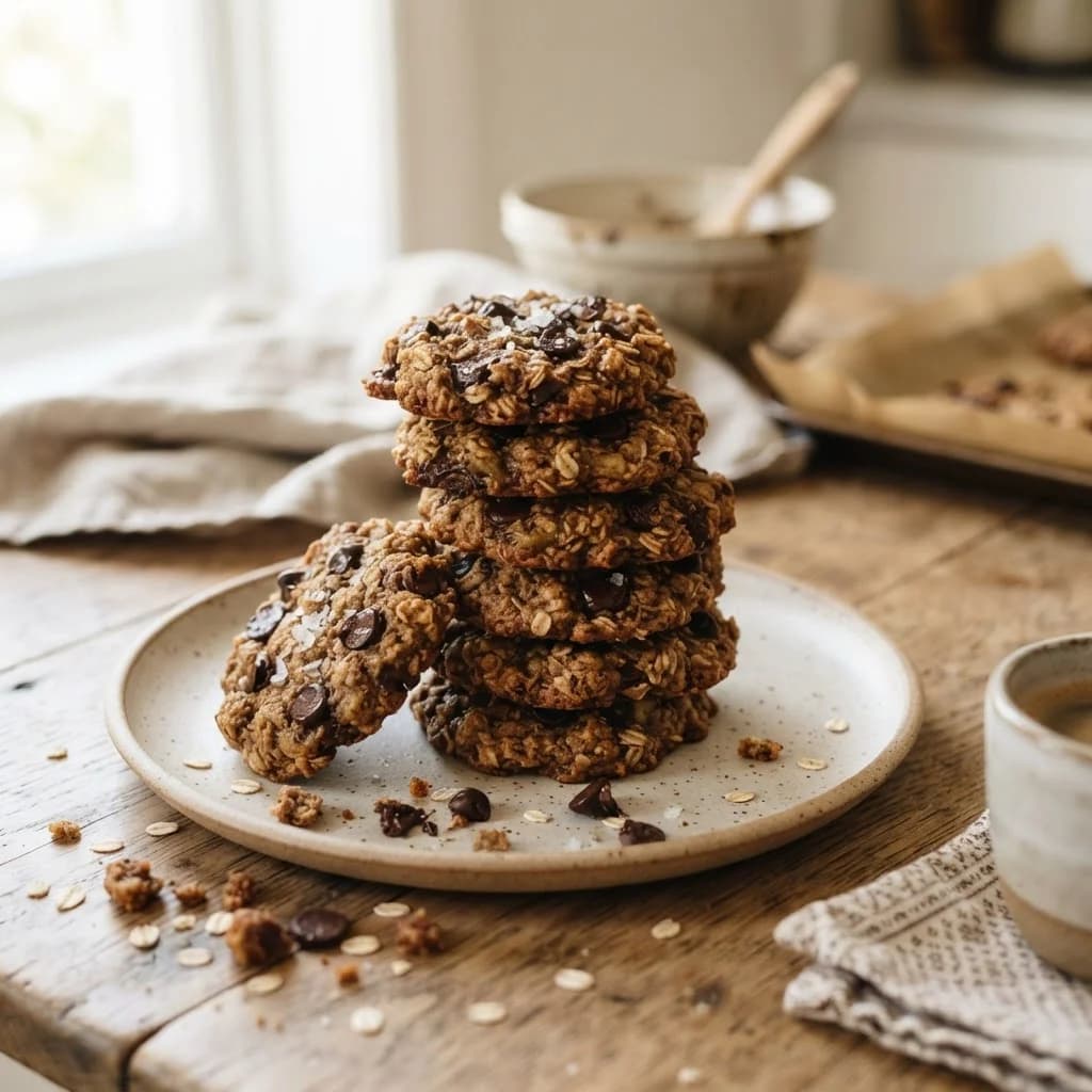 Galletas de avena y plátano